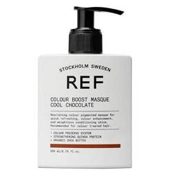 REF Colour Boost Masque Cool Chocolate Organiczna Maska Odświeżająca Kolor Włosów, Chłodna Czekolada, 200ml
