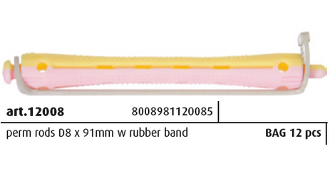 Kiepe Dna Wałki do Trwałej 8mm 12 szt.