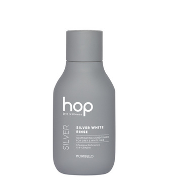 Montibello HOP Silver White Rinse, Odżywka do Włosów Farbowanych, Blondu i Siwych Włosów, 200ml