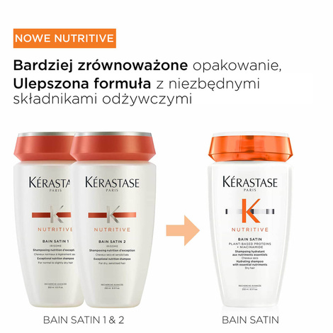 Kérastase Nutritive Bain Satin Kąpiel Odżywcza do Włosów Cienkich i Normalnych 250ml