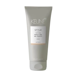 Keune Style Triple X Gel, Super Mocny Żel z Połyskiem, Efekt Mokrych Włosów, 200ml