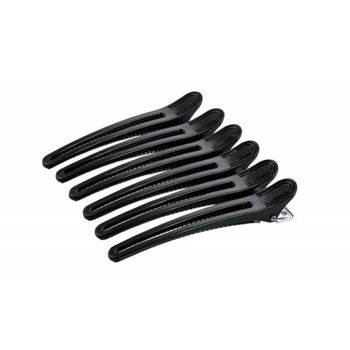 Poniks Profesjonalne Klamry, Klipsy Aluminiowo Plastikowe , 6 szt, 10cm