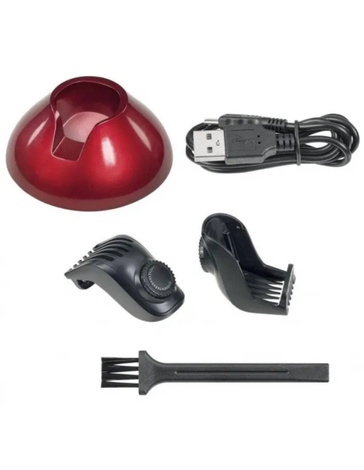 TEOX 2 Kompaktowy i Bezprzewodowy Trymer Do Włosów, Czerwony