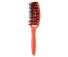 Olivia Garden Finger Brush Care Iconic Szczotka do Rozczesywania Włosów i Masażu, Włosie Dzika, Medium Orange Spritz
