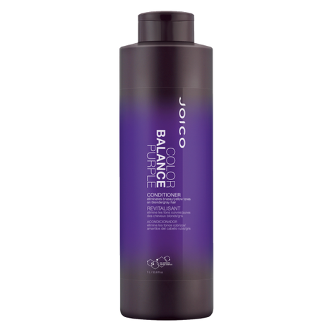 Joico Color Balance Purple Odżywka Neutralizująca Żółte Tony Włosów Rozjaśnianych Blond Siwych 1000ml