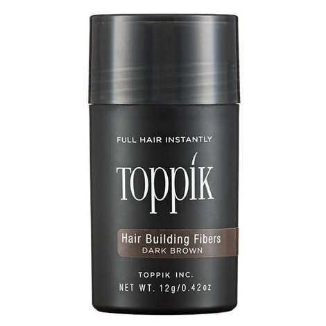 Toppik Hair Building Fibers Dark Brown Mikrowłókna Puder Zagęszczający Włosy Ciemny Brąz 12g