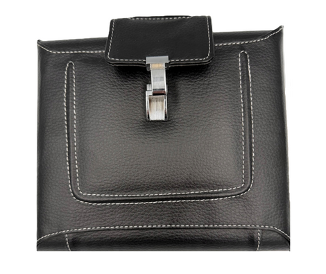 Csmar Zestaw do Manicure 4020 12 Częściowy, Wyjątkowy i Elegancki Zestaw do Pielęgnacji Paznokci z Etui w Czarnej Skórze