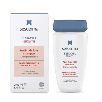 Sesderma Seskavel Growth Anti-Hair Loss Shampoo, Szampon Przeciw Wypadaniu Włosów 250ml