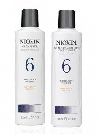 Nioxin Zestaw Leczniczy Przeciw Wypadaniu System 6 Szampon 300ml Odżywka 300ml