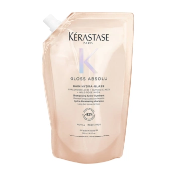 Kerastase Gloss Absolu Hydra Glaze, Szampon Nawilżająco-nabłyszczający do Włosów, 500ml REFILL