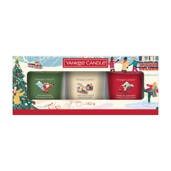 Yankee Candle APRES SKI Zestaw Świąteczny 3 Świec w Kieliszkach