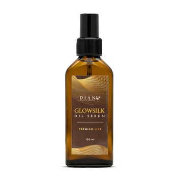 Diana Beauty Glow Silk Oil Serum, Olejek Jedwabista Gładkość i Blask Bez Obciążenia, 100ml