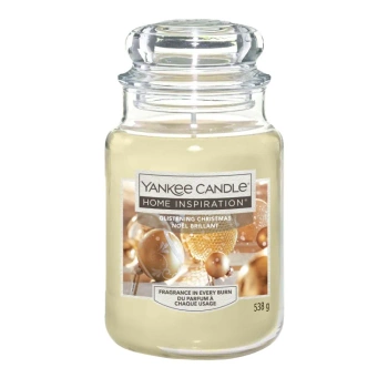 Yankee Candle Glistening Christmas, Świąteczna Duża Świeca Zapachowa 538g