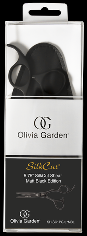 Olivia Garden Silkcut Shear Matt Black Edition, Nożyczki Fryzjerskie, 5.75" SH-SC1PC-57MBL