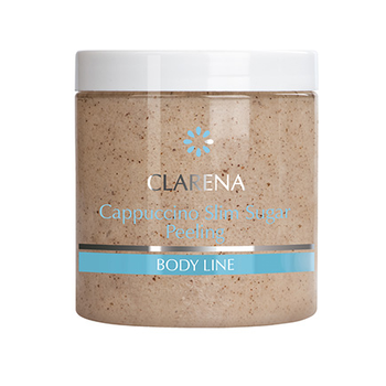 Clarena Body Slim Line, Cappuccino Slim Sugar Peeling, Kawowy Peeling do Ciała, 500ml