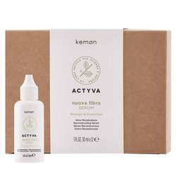 Kemon Actyva Nuova Fibra Serum Odbudowujące Nadające Wyjątkową Miękkość Uszkodzonym Włosom 12x30ml