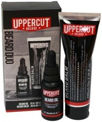 Uppercut Deluxe Beard Oil Balm Set Zestaw Olejek do Brody 30ml + Beard Balm Odżywczy Balsam do Brody 100ml