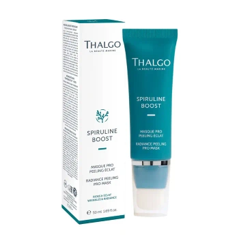 Thalgo Spiruline Boost Radiance Peeling Pro Mask, Energetyzująca i Rozświetlająca Maska-peeling ze Spiruliną, 50ml