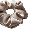 Glamour Scrunchie Satynowa Gumka Ręcznie Wykonana do Włosów, Szampańska L