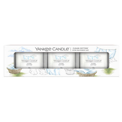 Yankee Candle Signature 3 Pack Clean Cotton Zestaw Mini Świec 3x37g