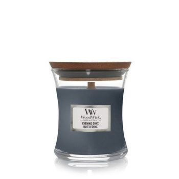 Woodwick Evening Onyx Świeca Zapachowa z Drewnianym Knotem, 275g