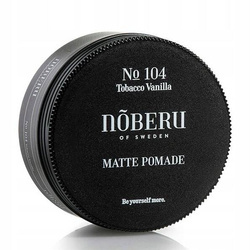 Noberu No.104 Matte Pomade Tobacco Vanilla, Matująca Pasta do Włosów 80ml