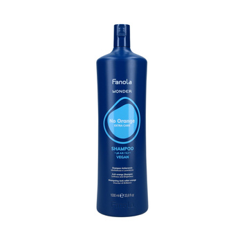 Fanola Wonder No Orange Extra Care Shampoo - Wegański Szampon Neutralizujący Odcienie Miedzi i Pomarańczy 1000ml