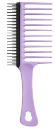 Tangle Teezer Wide Tooth Comb Hair Brush, Grzebień z Szerokimi Zębami Czarno-Liliowy