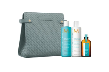 Moroccanoil Volume, Zestaw Prezentowy do Włosów Cienkich, Szampon 250ml + Odżywka 250ml + Kuracja 50ml