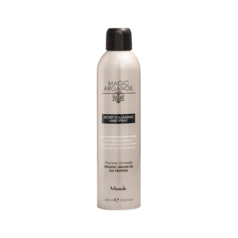 Nook Magic Arganoil Volumizing Hair Spray, Lakier w Sprayu Zwiększający Objętość 400ml
