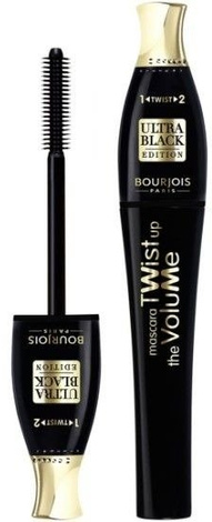 Bourjois Twist Up The Volume Mascare 24H Ultra Black Edition Pogrubiający Tusz do Rzęs Ze Szczoteczką 8ml