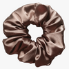 Glamour Scrunchie Satynowa Ręcznie Wykonana Gumka do Włosów, Cappuccino M