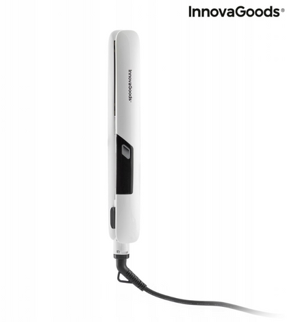 Stemio InnovaGoods Steam Iron, Ceramiczna Prostownica Parowa Regenerująca Włosy Podczas Prostowania, LCD