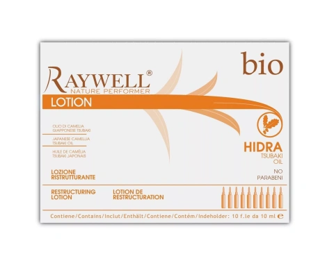 Raywell Bio Hidra Lotion, Ampułki Rekonstrukcyjne do Włosów Suchych i Zniszczonych, 10x 10ml
