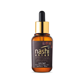 Nashi Argan Face Nectar Revitalizing Oil, Rewitalizujący Olejek do Twarzy, Wypełnia Zmarszczki, Ujędrnia Skórę, 30ml