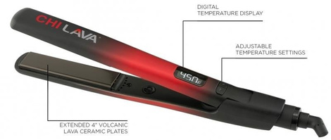 Farouk Chi Lava Flat Iron 1'' Cyfrowa Prostownica z Lawy Wulkanicznej z Jonizacją