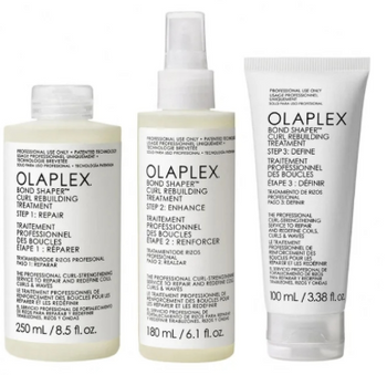 Olaplex Bond Shaper Curl Rebuilding Treatment, 3 Etapowy Zabieg do Włosów Kręconych, Wzmacnia i Definiuje Skręt, Zestaw Bez Opakowania