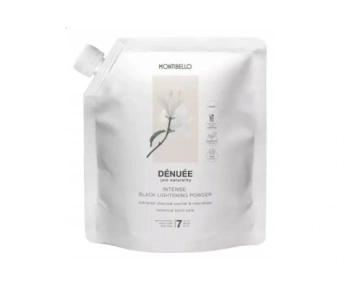 Montibello Denuee Intense, Glinkowy Rozjaśniacz w Proszku do 7 Tonów bez Amoniaku z Aktywnym Węglem, 500gr