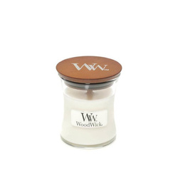 Woodwick White Teak Świeca Zapachowa z Drewnianym Knotem, 85g