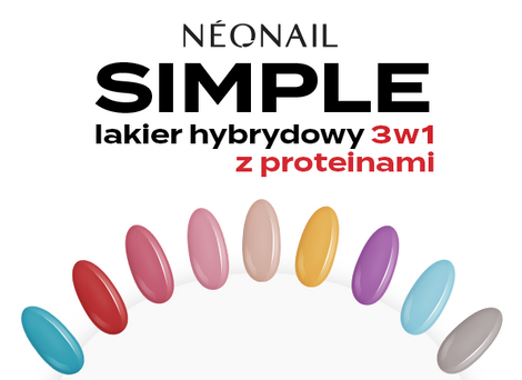 Neonail Lakier Hybrydowy Simple 3 w 1 do Lampy Uv/Led z Proteinami, 7,2ml
