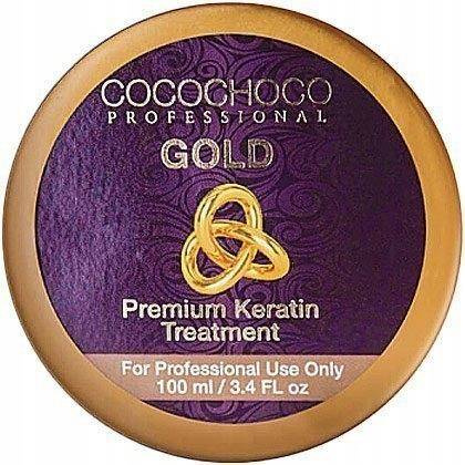 CocoChoco Keratyna Gold do Keratynowego Prostowania Włosów, 100ml + Szampon Oczyszczający 50ml