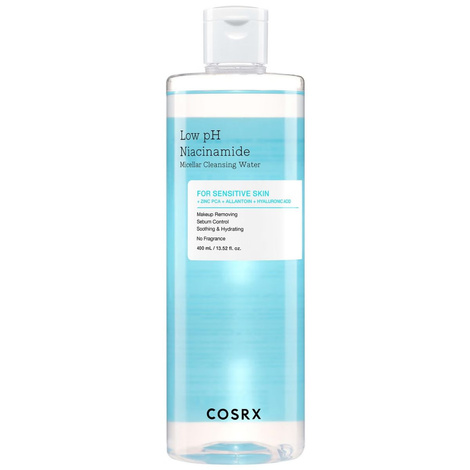 Cosrx Low pH Niacinamide Micellar Cleansing Water, Niacynamidowa Woda Micelarna, Koi i Regeneruje, 400ml