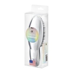 Ajk Tangle Free Hairbrush Szczotka Ułatwiająca Rozczesywanie z Rączką Srebrna
