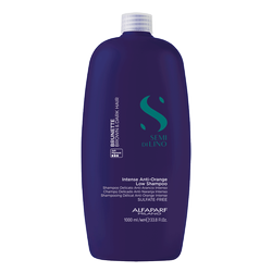 Alfaparf Semi di Lino Intense Anti-Orange Low Shampoo Neutralizuje Pomarańczowe Refleksy 1000 ml