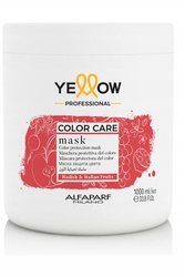 Alfaparf Yellow Color Care Mask, Regenerująco Odżywcza Maska do Włosów Farbowanych, 1000ml