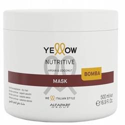 Alfaparf Yellow Nutritive Bomba Mask, Maska Silnie Nawilżająca, 500ml