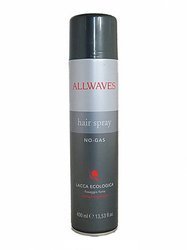 Allwaves Hair Spray Strong Fixing Power No-Gas - Ekologiczny Lakier Mocno Utrwalający, 400ml