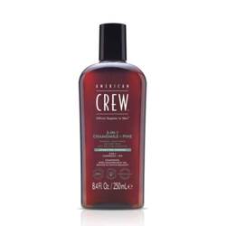 American Crew Classic 3w1 Szampon, Odżywka i Żel Pod Prysznic Rumianek + Sosna, 250ml