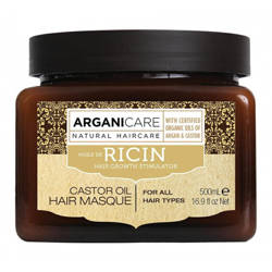 ArganiCare Castor Hair Masque Maska z Olejem Rycynowym Stymulująca Porost Włosów 500ml