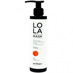 Artego Lola Color Mask - Maska odświeżająca kolor do włosów farbowanych i naturalnych, Coral, 200ml